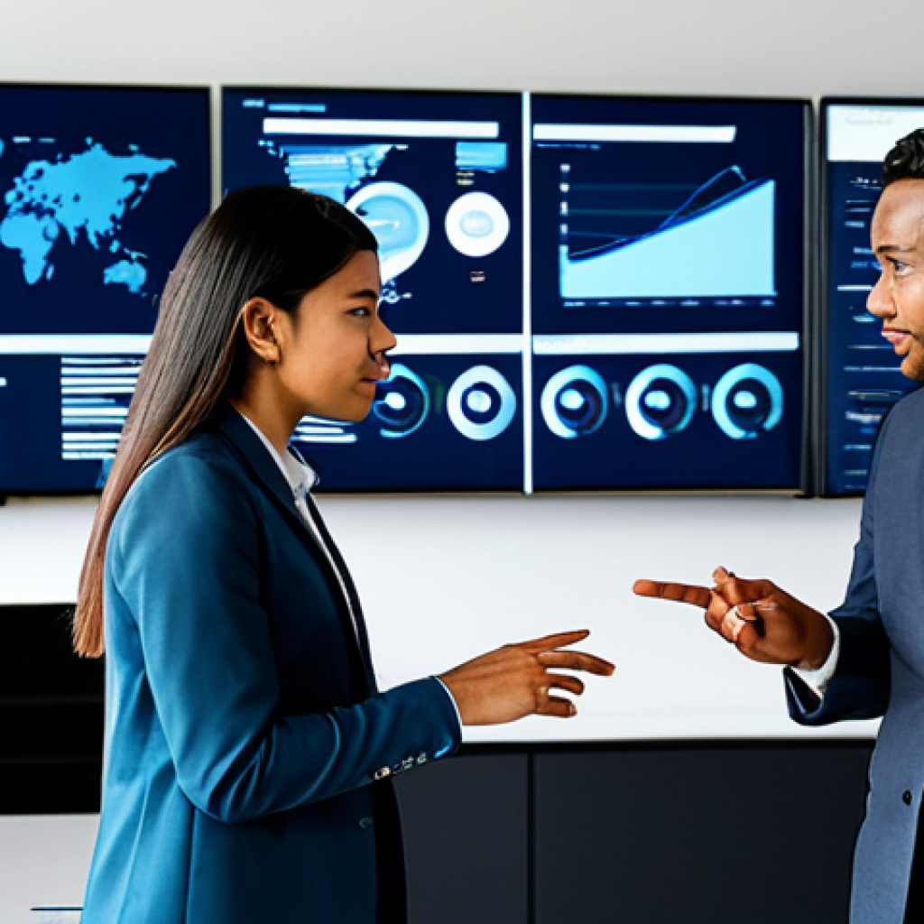 A professional, diverse group of individuals, including men and women of various ethnicities, fully clothed in modern business attire, collaborating in a bright, contemporary open-plan office space. They are gathered around large interactive screens displaying complex data visualizations, charts, and user feedback metrics. One person points thoughtfully at a key data point, while others nod in agreement, engaged in a discussion about product optimization. The atmosphere is collaborative and focused, emphasizing deep analytical thought. The scene is well-lit, capturing a sense of innovation and professional dedication. Safe for work, appropriate content, fully clothed, professional, perfect anatomy, correct proportions, natural pose, well-formed hands, proper finger count, natural body proportions, high-quality photograph, ultra-detailed.