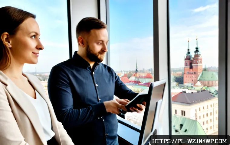 Home 17 MVP 테스트 진행 시 고려해야 할 요소 - Photorealistic startup MVP testing session in a modern Warsaw coworking space, diverse Polish produc...